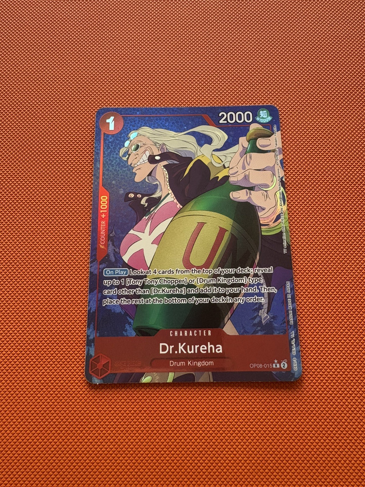 One Piece TCG Dr. Kureha OP08-015 Alt Art Rare Two Legends NM