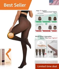 Warm & Flattering Fleece Lined Tights for Women - Stylish Winter Essential