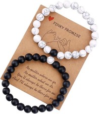 Best Friend Bracelets Couples Bracelets for 2 Matching Yin Yang His and Her Love