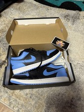 Air Jordan 1 Low Black/University Blue, Size 8.5M, Worn 1x, Flawless 553558-041