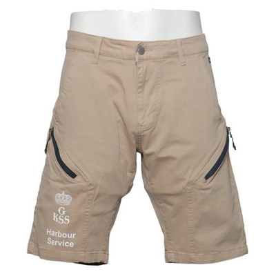 Sebago, Outdoor Shorts, Größe: M, Beige, Baumwolle/Elasthan, Einfarbig #70K