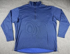 M's Patagonia Capilene Midweight MW Zip-T XXL blue baselayer shirt USA 90s VTG