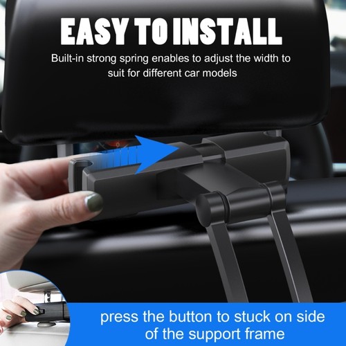 Car/Truck Back Seat Headrest Phone Mount Holder For Smartphone GPS - Afbeelding 5 van 8