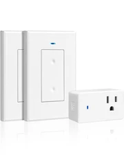 Remote Control Outlet Wireless Light Switch Expandable and Removable