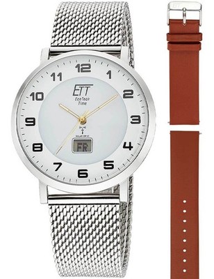 ETT Eco Tech Time EGS-11620-12MS Herrenuhr Atacama Solar Funkuhr