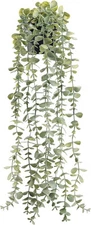 Der Rose 1Pcs Fake Plants Hanging Artificial Decor Faux Grey-1 Pack Style a 