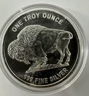 Indian Head Buffalo One .999 Fine Silver Round 1 Troy Oz in Capsule Uncirculated