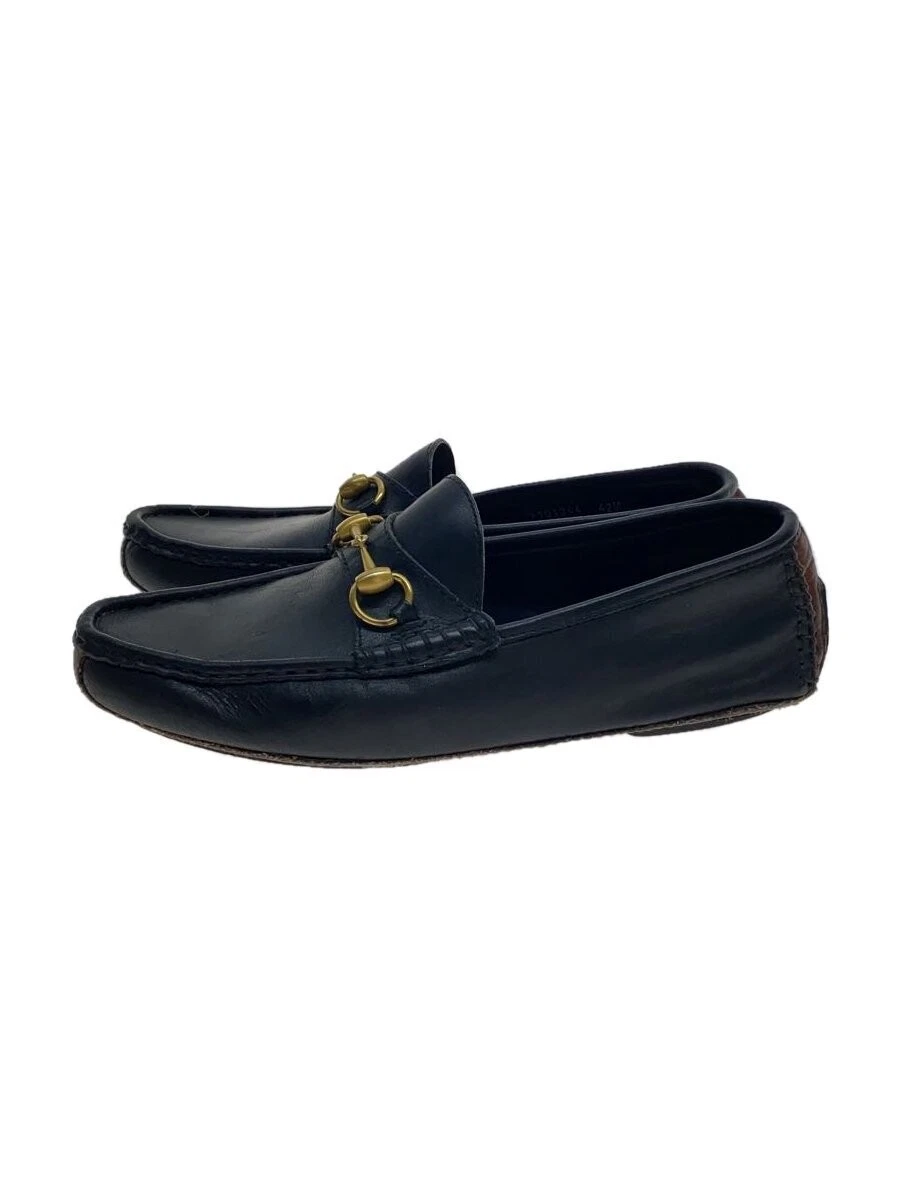 Mocassins Gucci 42 cuir noir homme chaussure habillée à enfiler occasion