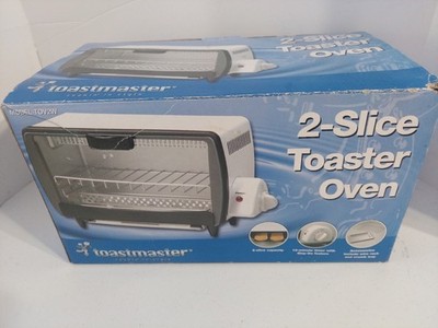 VINTAGE Toastmaster Mini Toaster Oven Model TOV2W White Side Timer 600W OPEN BOX