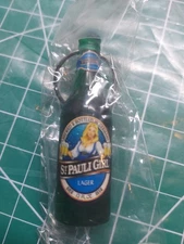Vtg St Pauli Girl Lager Beer Keychain Bottle Opener NEW! Qty Of 2