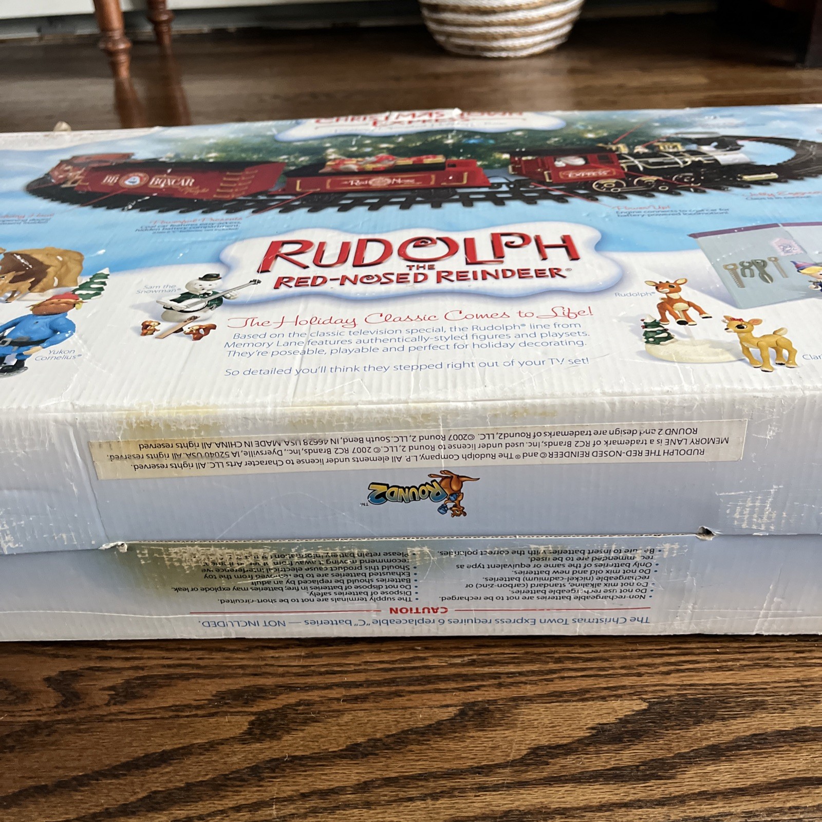 Wooden Rudolph Train Rudolph The Red nose Reindeer Train Set O Gauge Complete AS IS PARTS ...