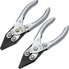 Parallel Action Flat Nose & Chain Nose Pliers for Beading Wire Wrapping Kit