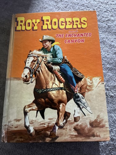 Vintage" Roy Rogers And The Enchanted Canyon" HC 1954 Book