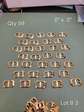 Lot of 59 Small Metal Vintage Buckles Sewing .5" x .8" Lot B 3