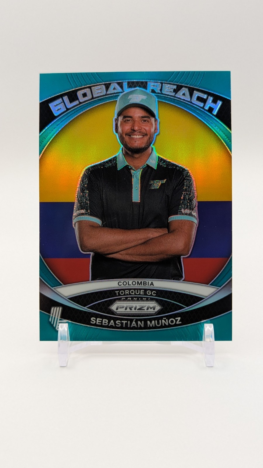 2024 Prizm LIV Golf Sebastian Munoz Teal Prizm Global Reach /199 Rare