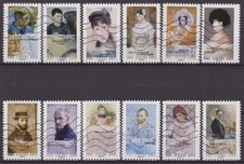 France 2016 : les 12 timbres du Carnet - Normandie impressionniste - oblitérés