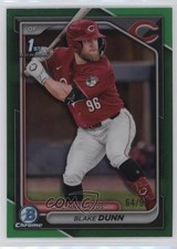 2024 Bowman Chrome Prospects Green Refractor 64/99 Blake Dunn #BCP-187 0xh3