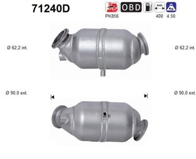 AS Katalysator 71240D für GL MERCEDES KLASSE W251 V251 W164 X164 320 CDI matic