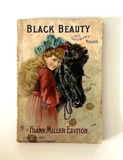 BLACK BEAUTY Anna Sewell Frank Miller Paperback Edition 1892 RARE Horse Ads!