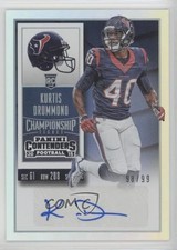 2015 Panini Contenders Rookie Championship Ticket 98/99 Kurtis Drummond Auto 1k5