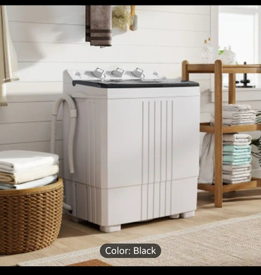 #ad COSTWAY 20lb Twin Tub Portable Washing Machine – Compact Washer Spinner for RV D $159.99