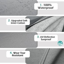 16 Layers Car Cover Waterproof All Weather, Heavy Duty Outdoor Car Cover.