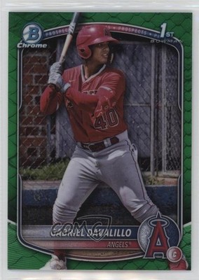 2025 Bowman Chrome Green Reptilian Refractor 71/99 Gabriel Davalillo 3pb