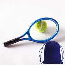 Tennis Racket,Ball & Carry Bag Dolls House 1.6 Scale Miniature Sports Set Barbie