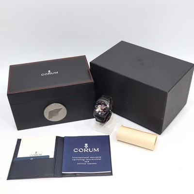 Corum Bubble Night Flyer Skull Ltd 999 82.150.20 AT SS Black Dial 45mm Grade A  