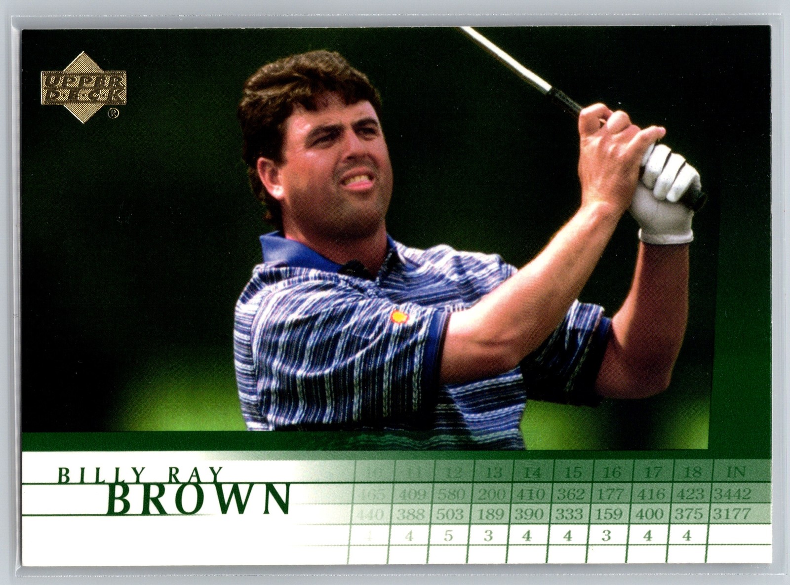 2001 Upper Deck Golf Billy Ray Brown #44 PGA Tour Base Card Collectible