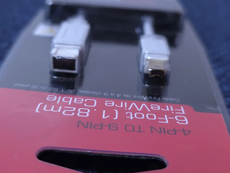 GigaWare FireWire Cable 6Ft 4 Pin to 9 Pin New Sealed - Image 2 of 3