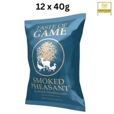 Taste of Game Crisp Smoked Pheasant & Wild Mushroom 12 x 40g/Trending Crisp Box