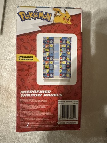 Pokemon Mikrofaser Fensterplatten 82x63 Pikachu Squirtle Charmander Bulbasaur Neu in Verpackung - Bild 2 von 3