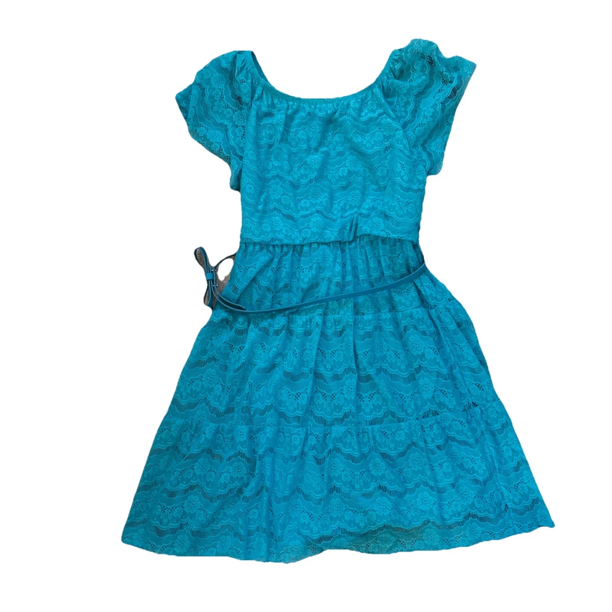 my michelle blue dress Dresses for Girls for sale Discount Ross Ross Dress Size 5-6 Complete with ruffle straps Color:Caramel/Green/Blue
