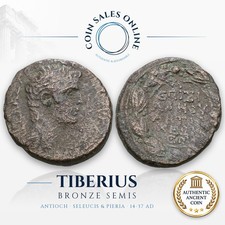 Roman Provincial Bronze Semis - Antioch Seleucis & Pieria 14-37 AD - Tiberius
