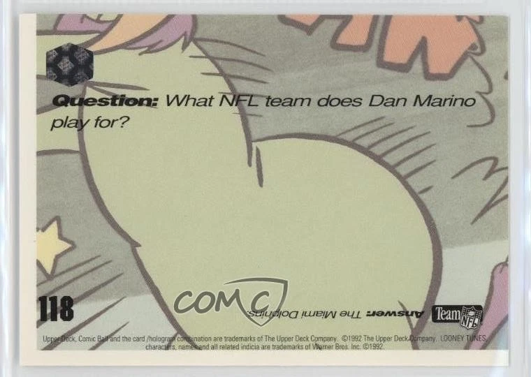 1992 Comic Ball IV Lawrence Taylor Jerry Rice Dan Marino Thurman Thomas #118 HOF - Image 2 of 2