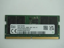 SK HYNIX 16GB PC5-4800B DDR5 Laptop Ram / SO-DIMM Memory - HMCG78MEBSA092N