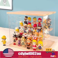 Clear Acrylic Display Case Countertop Box Organizer Stand Dustproof Showcase USA