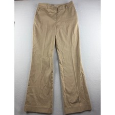 Talbots Heritage Fit Tan Khaki Straight Leg Trousers Womens Size 4 Workwear