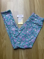 LuLaRoe OS leggings one size 2-12 Disney; Minnie Mouse; green lavendar dots