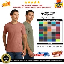 Next Level Unisex Premium CVC T-Shirt Crew Neck Short Sleevees T Shirt N6210