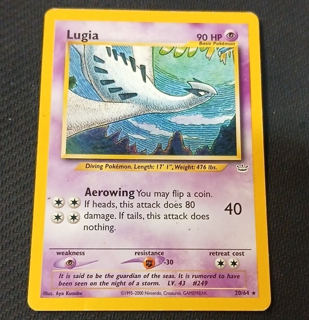 The Pokémon Company Pokémon TCG Lugia 20/64 Neo Revelation Rare Regular EN HP 90
