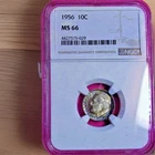1956 NGC MS 66 *ROOSEVELT SILVER DIME! *BEAUTIFUL BLUE TONE!
