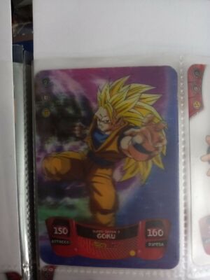dragon ball lamincards edibas super 3d n 19 italian italy italia edition goku