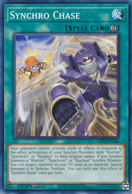 yugioh chase cards Synchro Chase LDS3-EN123 1st N/Mint YUGIOH Card Common