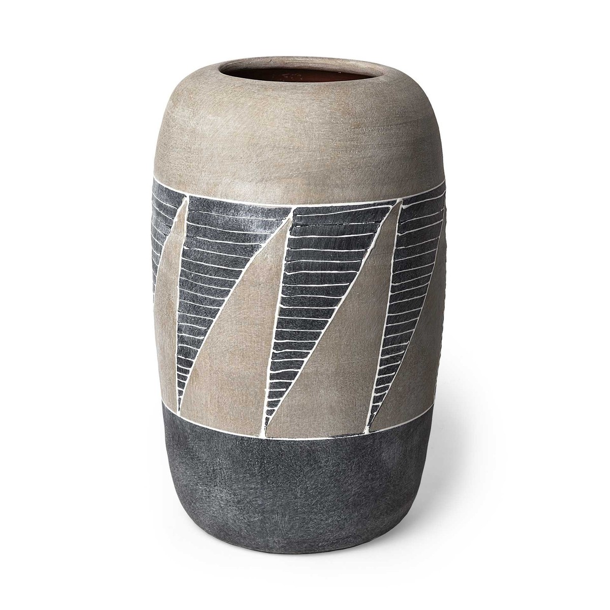 Grey And Brown Ceramic Vase Grey And Brown Ceramic Vase