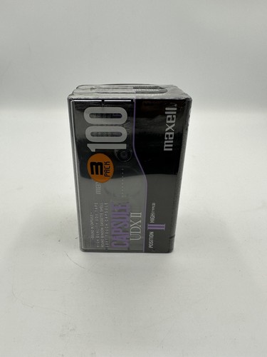 Maxell Capsule UDX Type II 100 FACTORY SEALED 3-Pack *Free Shipping* - Picture 2 of 10