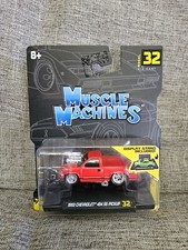 Muscle Machines 1:64 1993 Chevrolet 454 SS Pickup Truck Red 15572RD