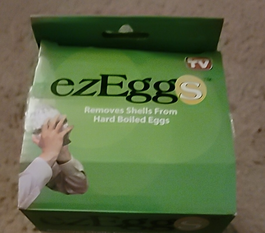 ezEggs Hard Boiled Egg Peeler 3 Egg Peeler As Seen On TV EZ EGGS