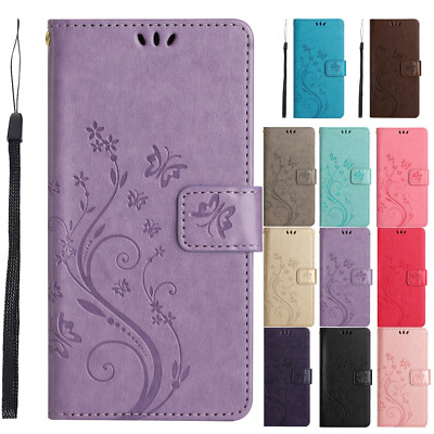 For Samsung Galaxy S25 Ultra/S24/S23/S22/S21 Butterfly Flip Stand Leather Case